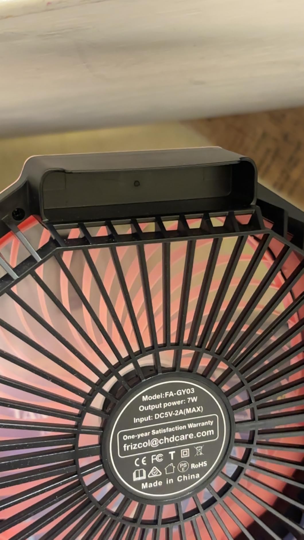 FRIZCOL 3-in-1 Camping Fan - Portable Fans Rechargeable - 24000mAh Battery Powered Fan with Light for Indoor, Outdoor, Tent, Travel, Fishing, Jobsite, Gifts for Men Dad Him - Black customer photo 1
