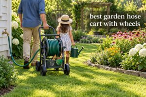 best garden hose cart with wheels