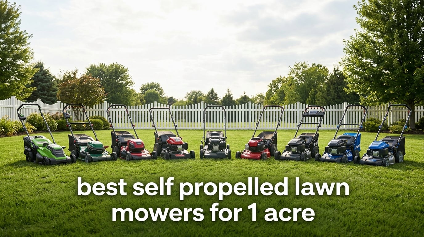 best self propelled lawn mowers for 1 acre