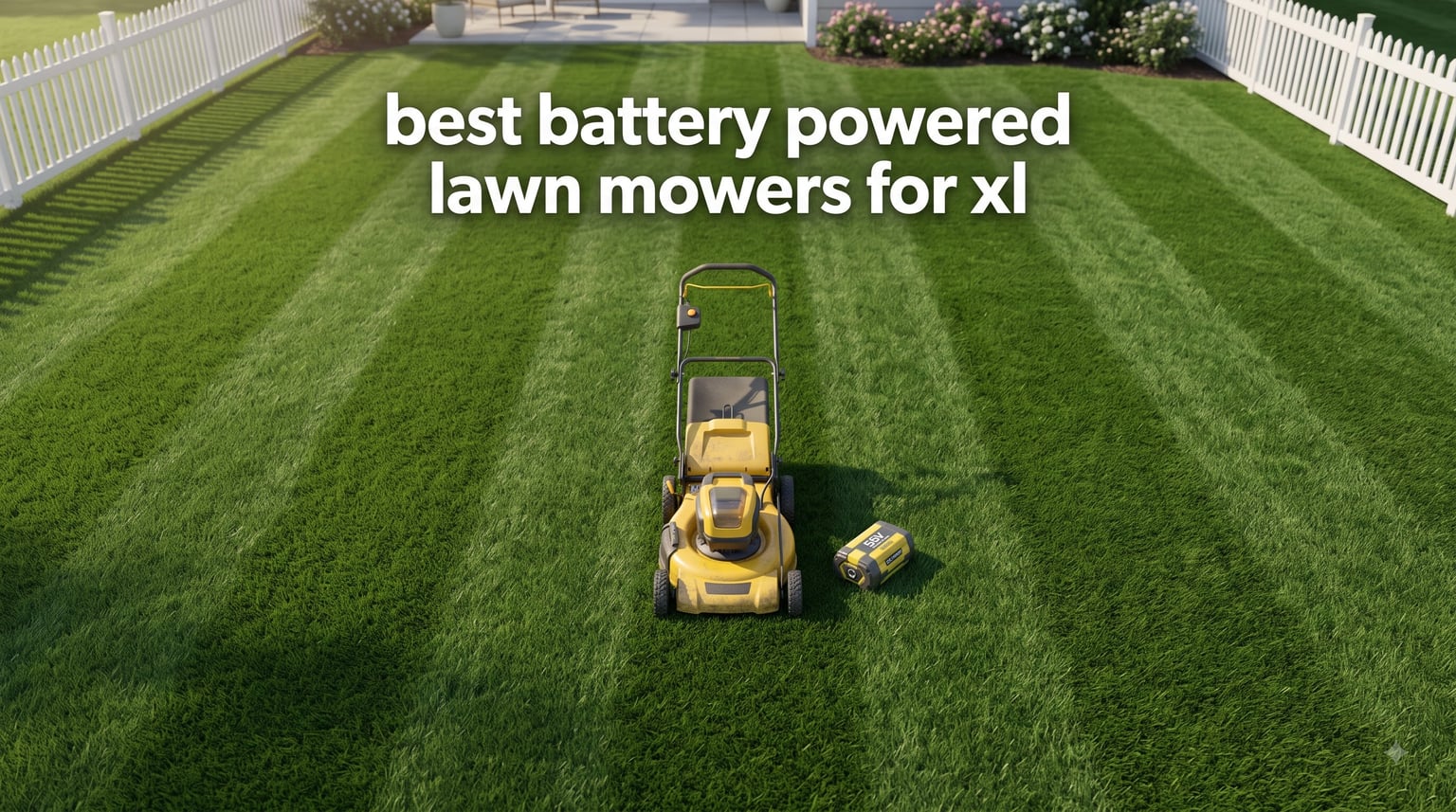 best battery powered lawn mowers for xl