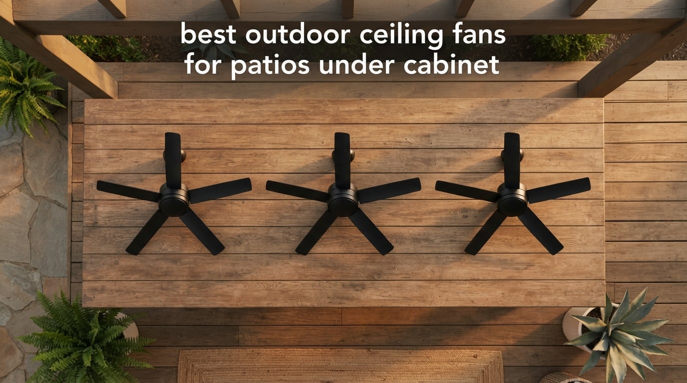 best outdoor ceiling fans for patios under cabinet