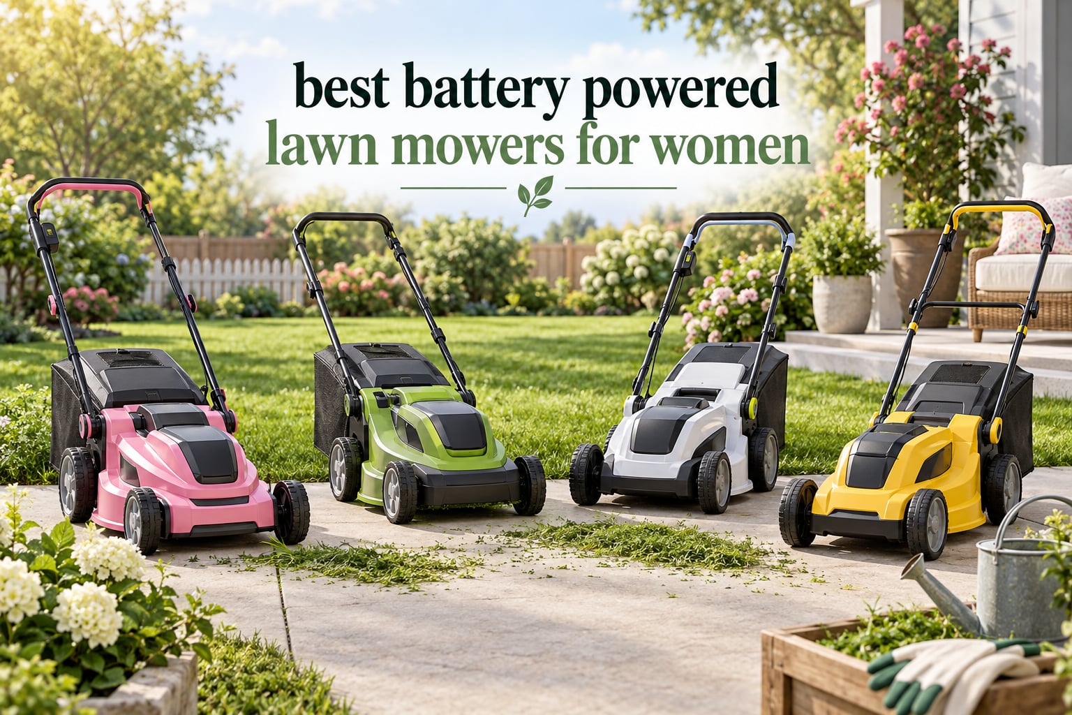 best battery powered lawn mowers for women