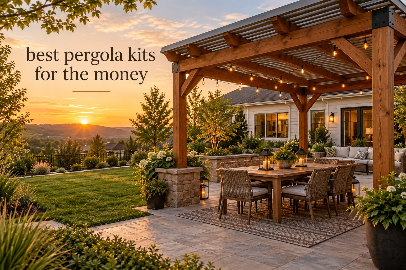 best pergola kits for the money