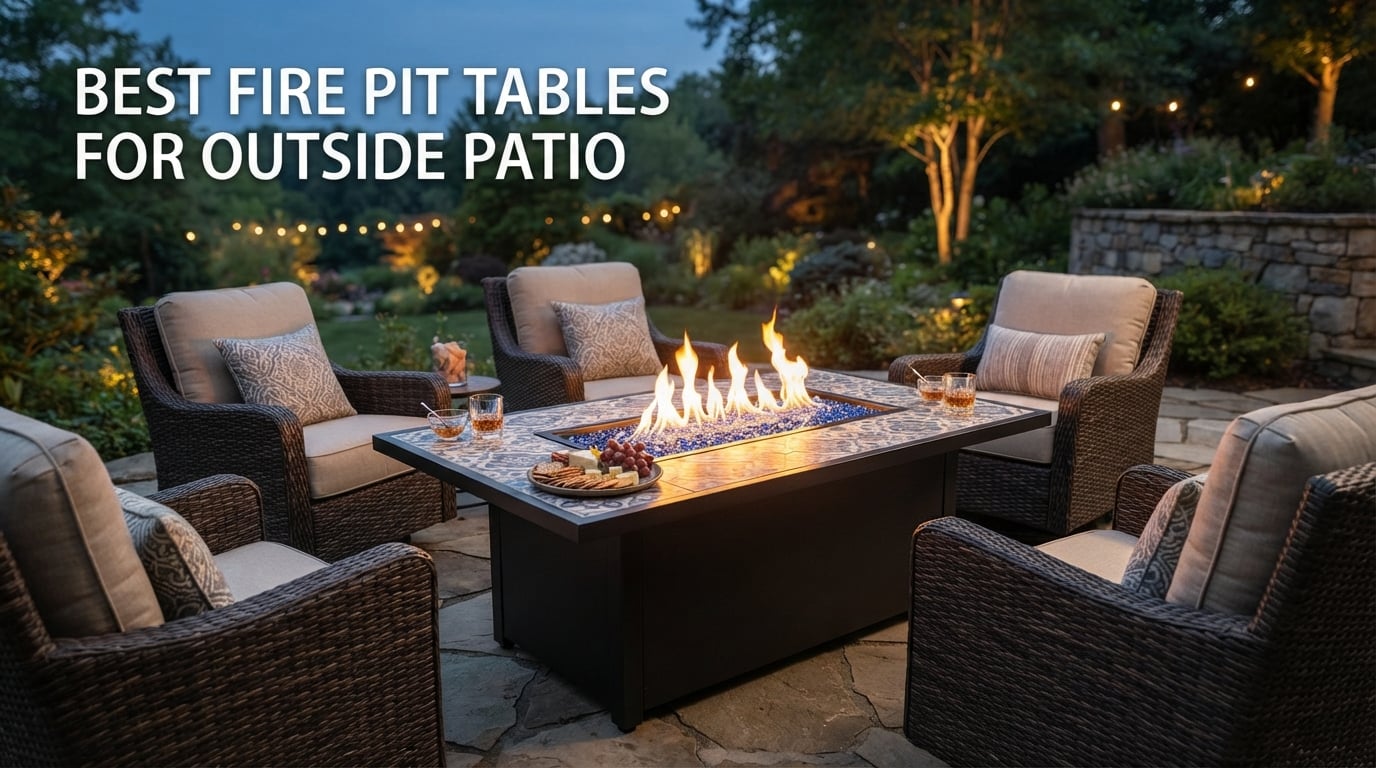 best fire pit tables for outside patio