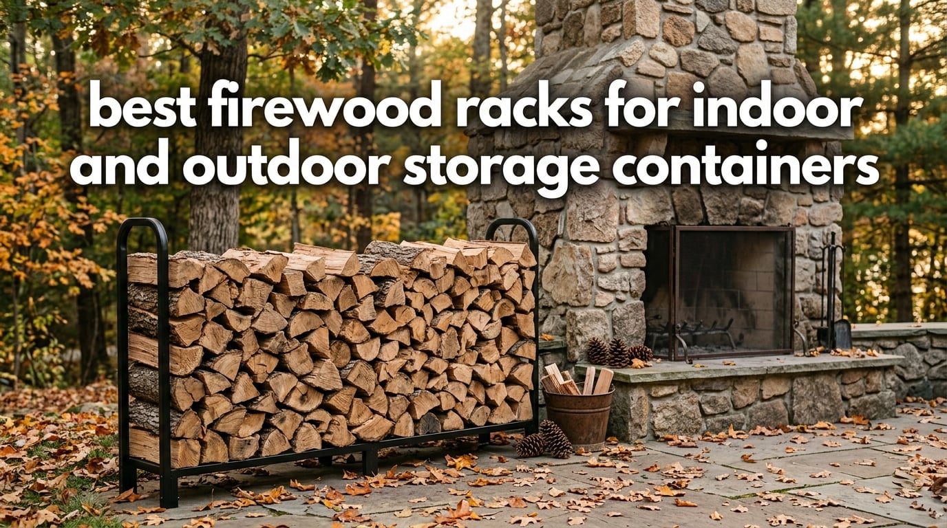 best firewood racks for indoor and outdoor storage containers