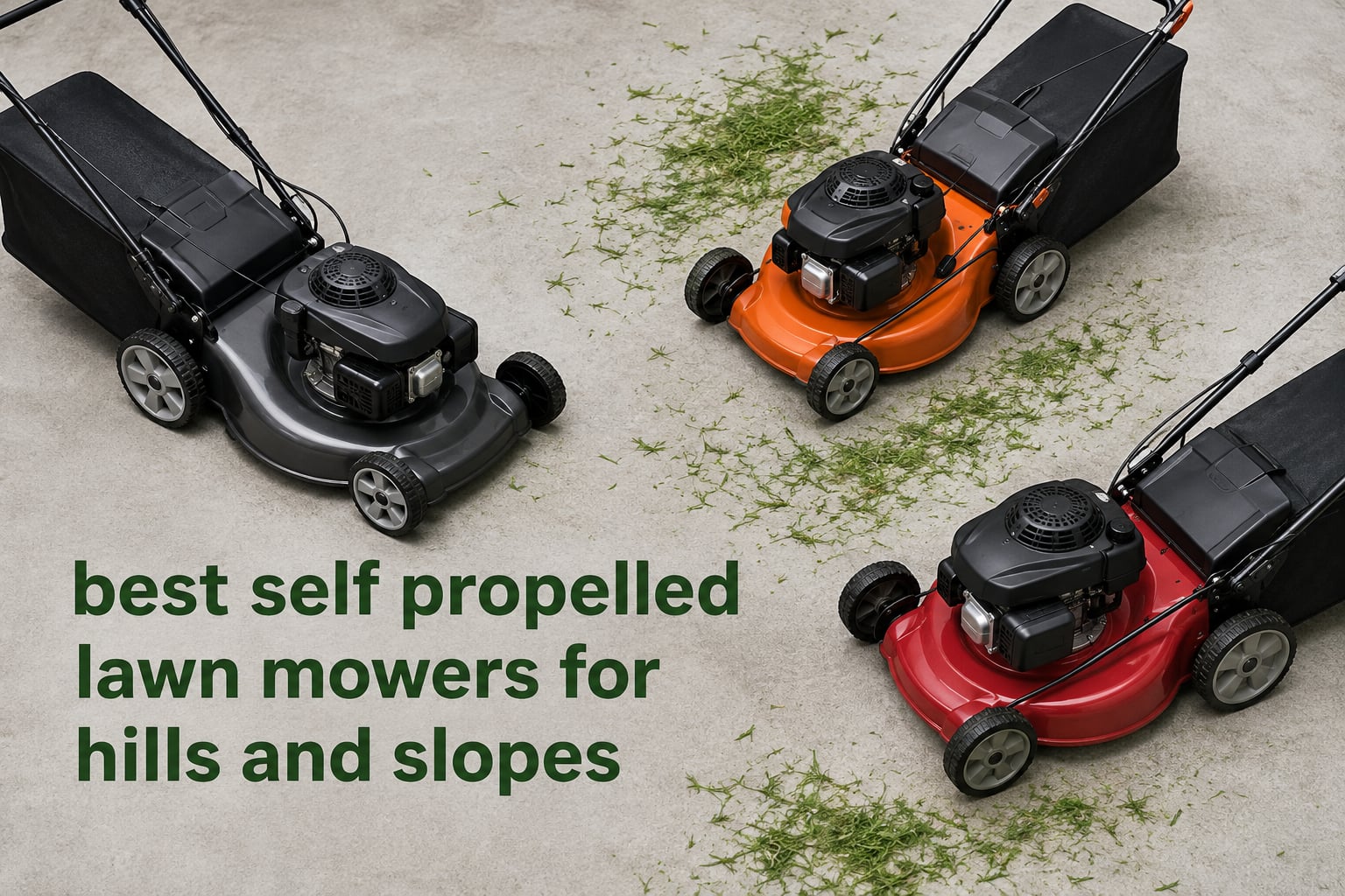 best self propelled lawn mowers for hills and slopes