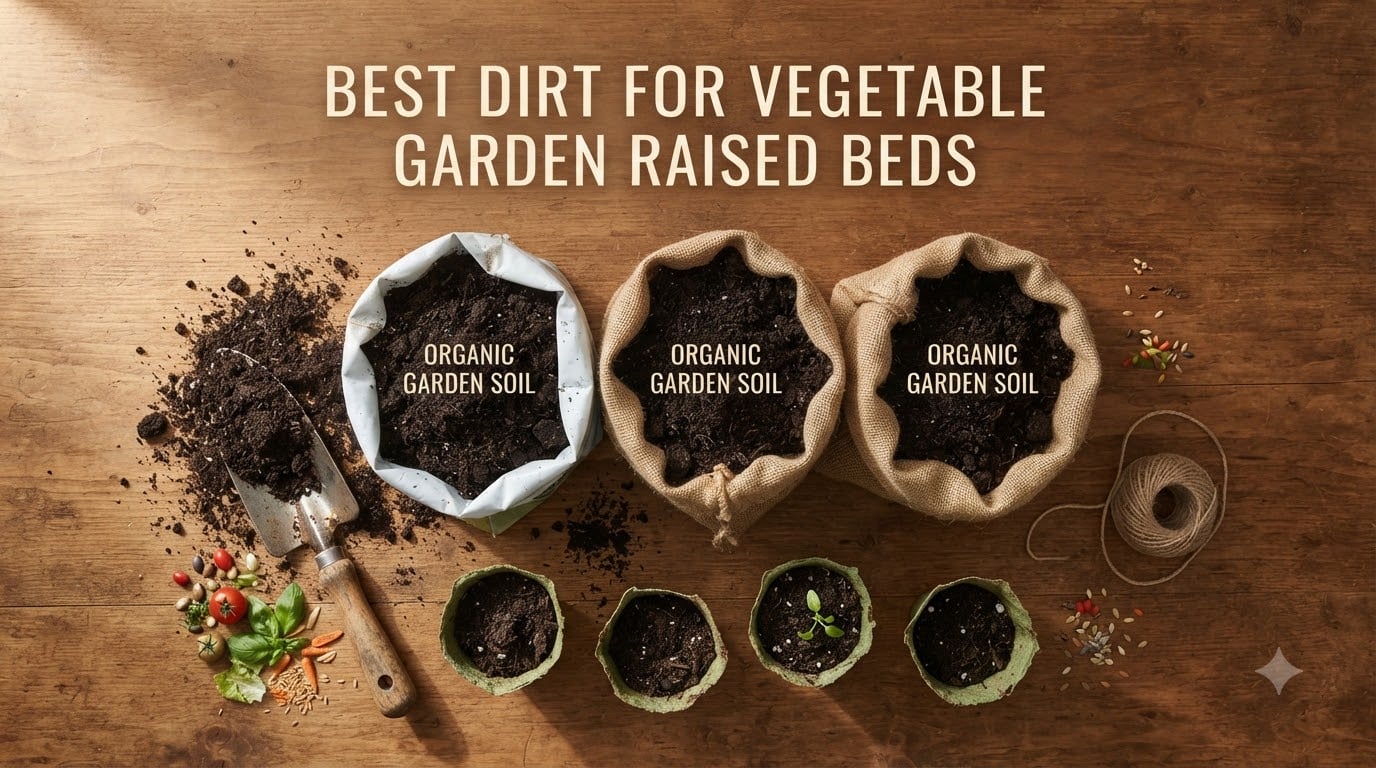 best dirt for vegetable garden raised beds