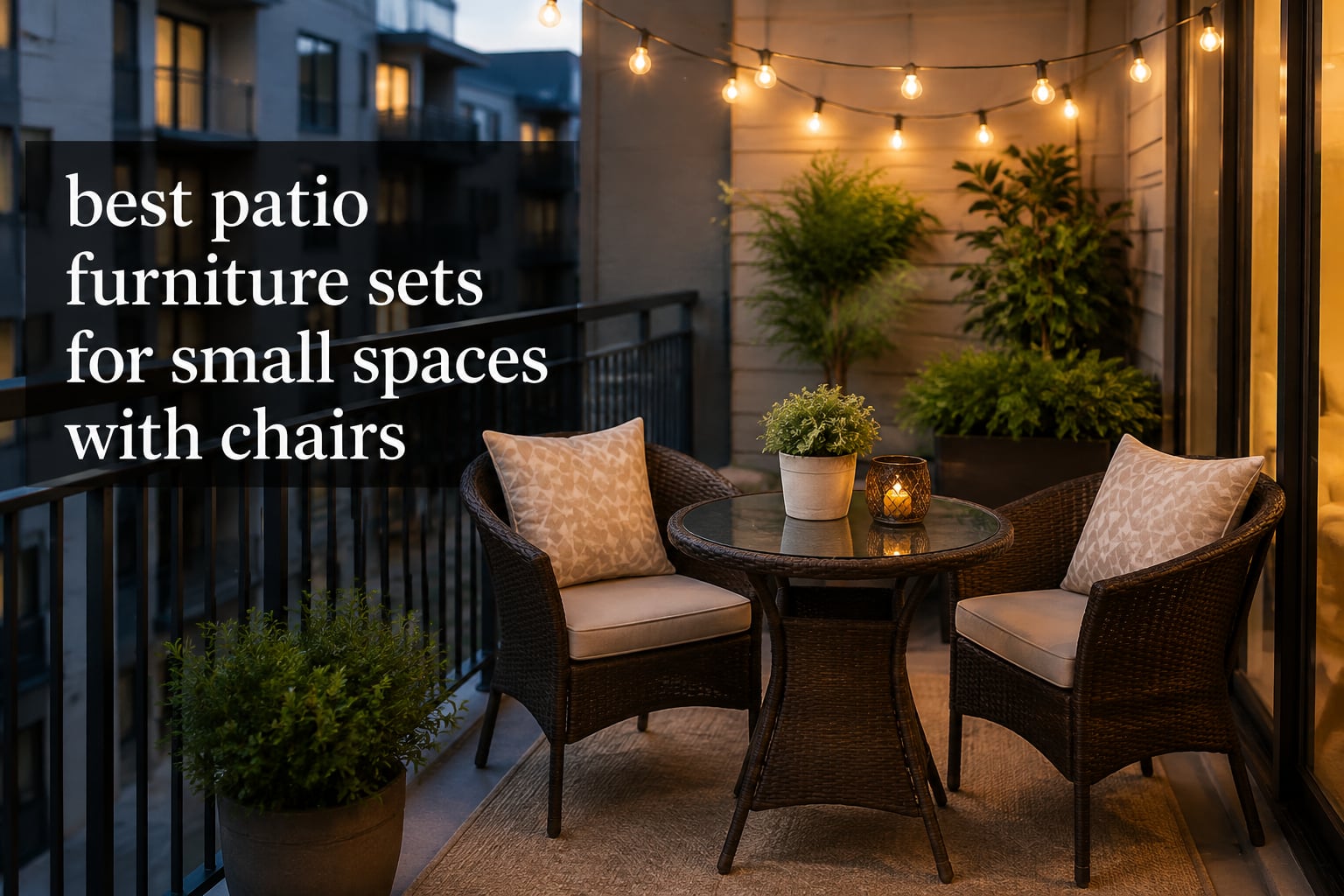 best patio furniture sets for small spaces with chairs