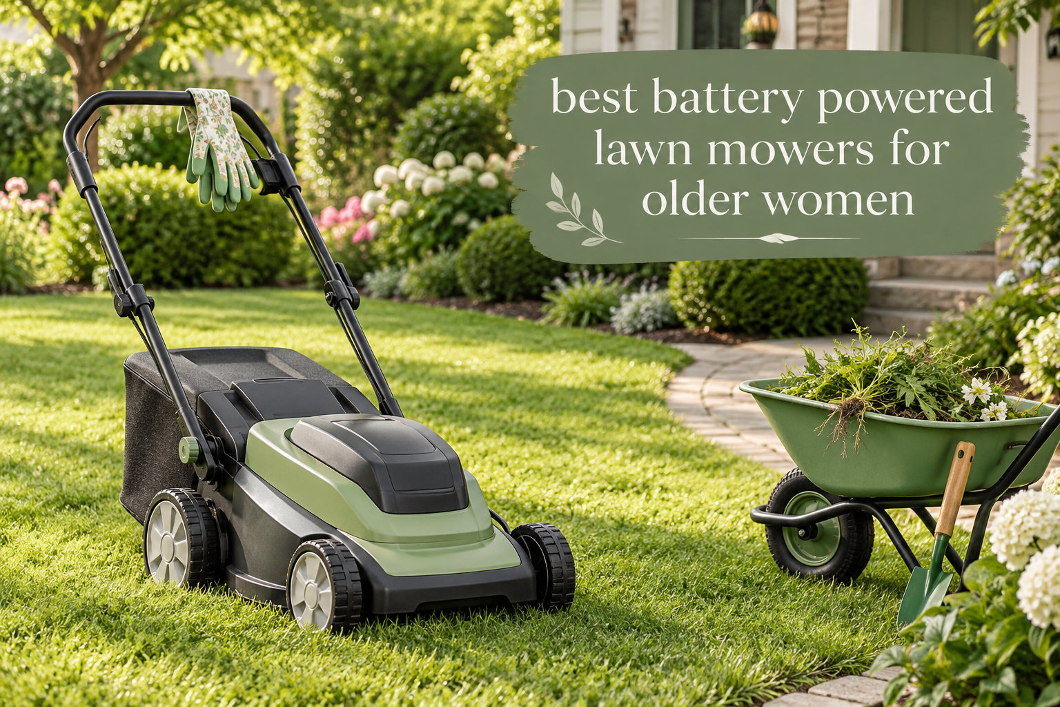 best battery powered lawn mowers for older women