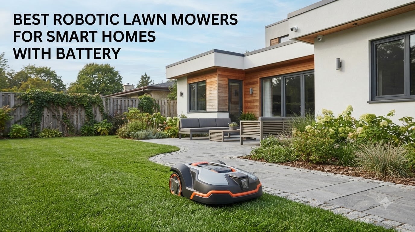 best robotic lawn mowers for smart homes with battery