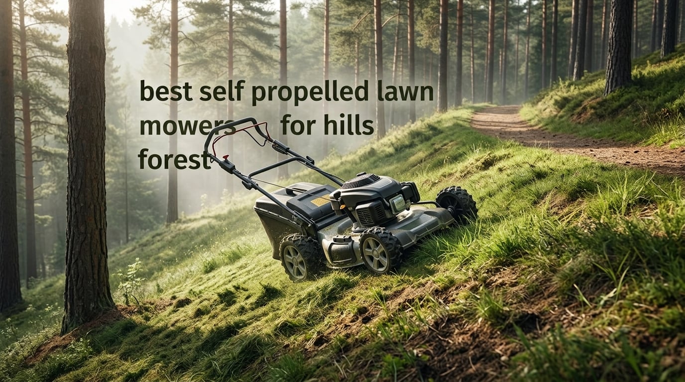 best self propelled lawn mowers for hills forest
