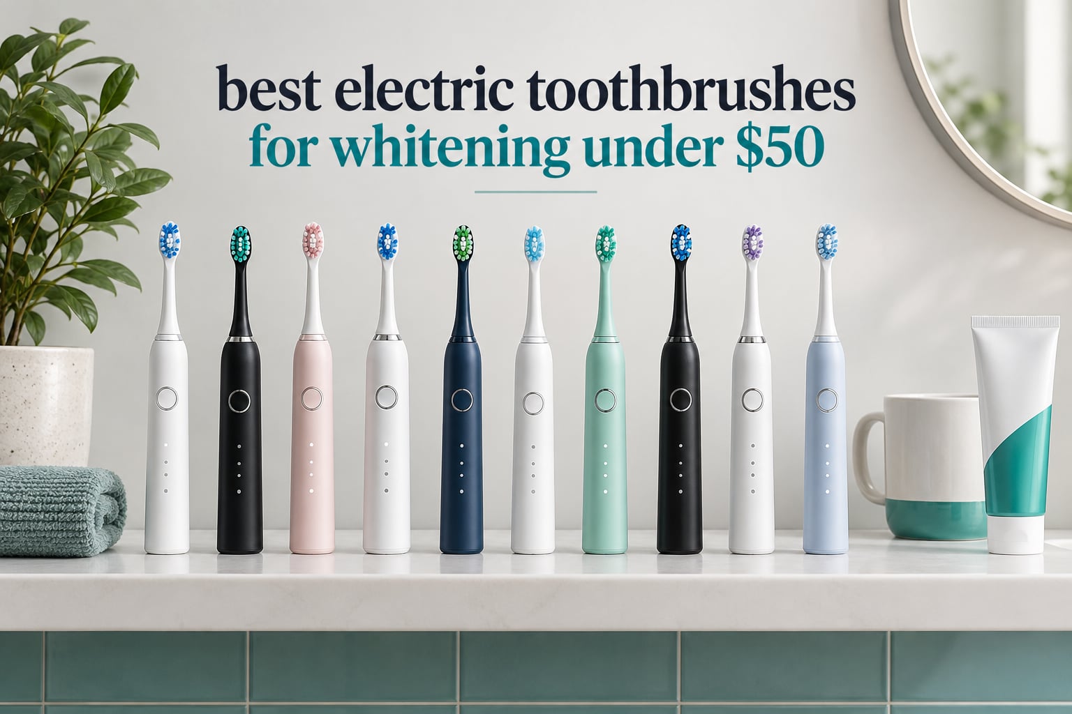 best electric toothbrushes for whitening under $50