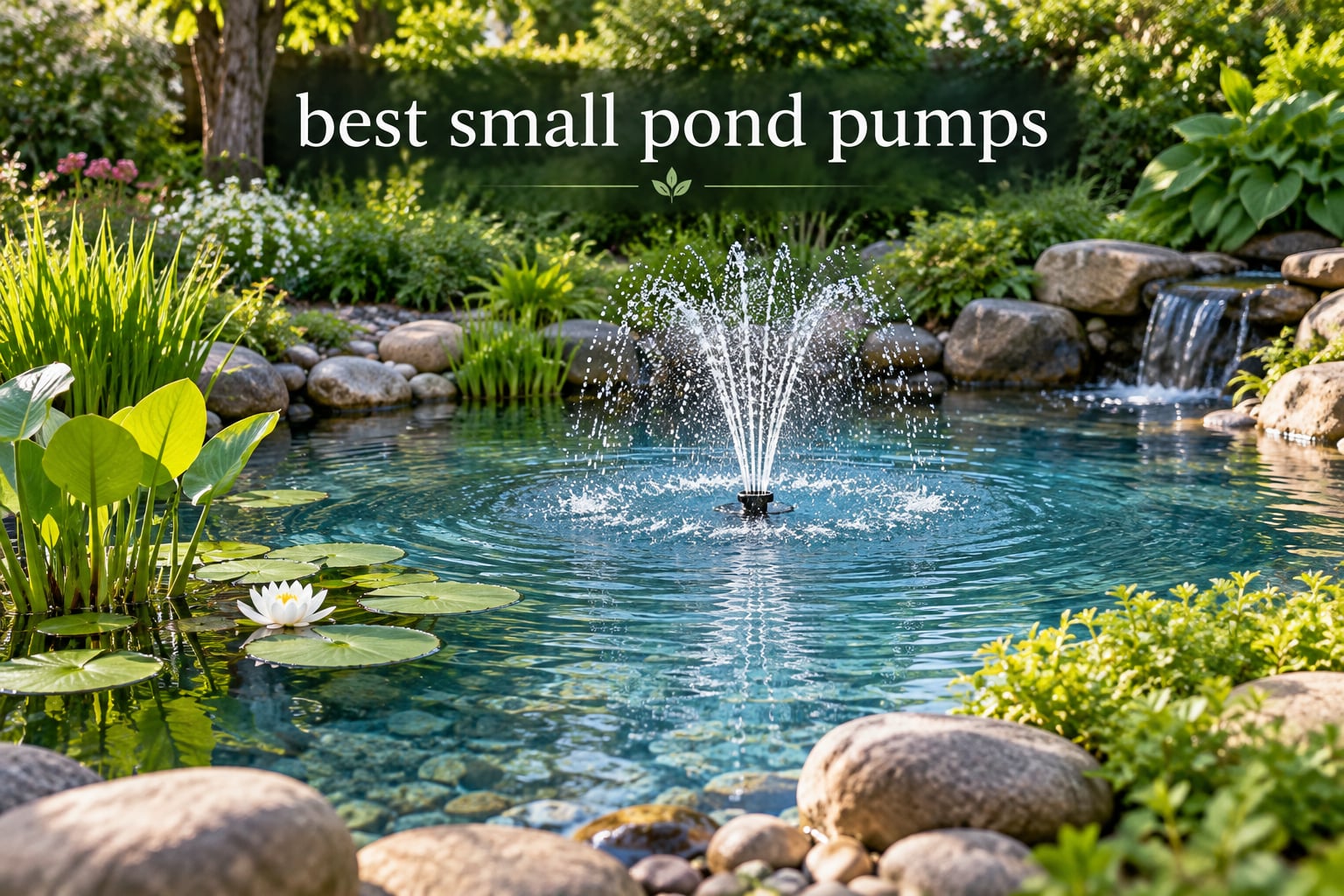 best small pond pumps