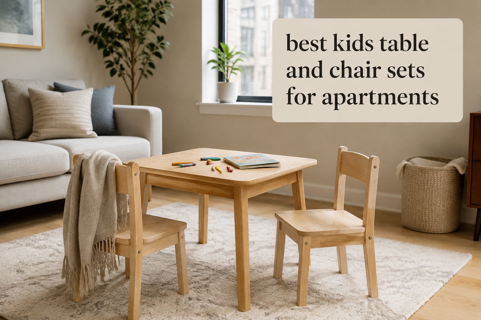 best kids table and chair sets for apartments