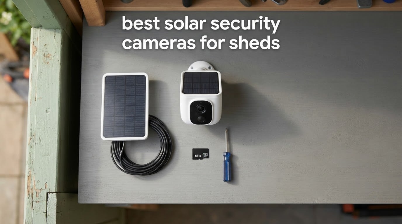 best solar security cameras for sheds