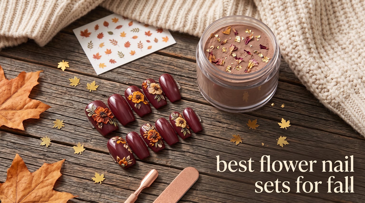 best flower nail sets for fall