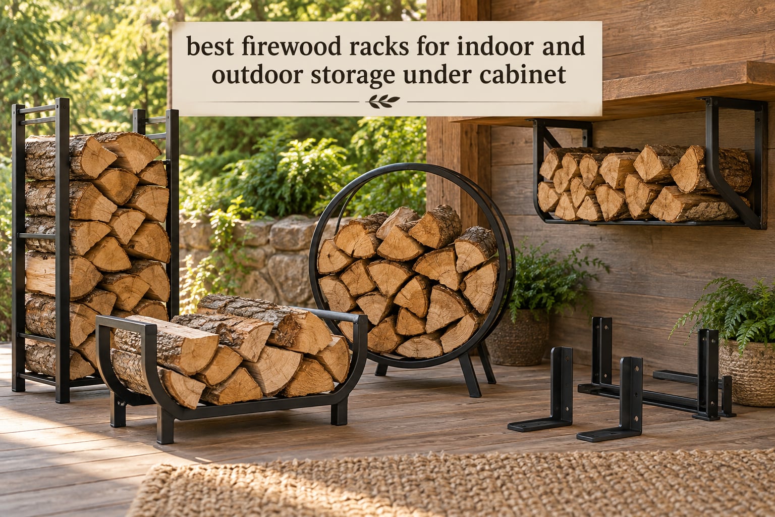 best firewood racks for indoor and outdoor storage under cabinet