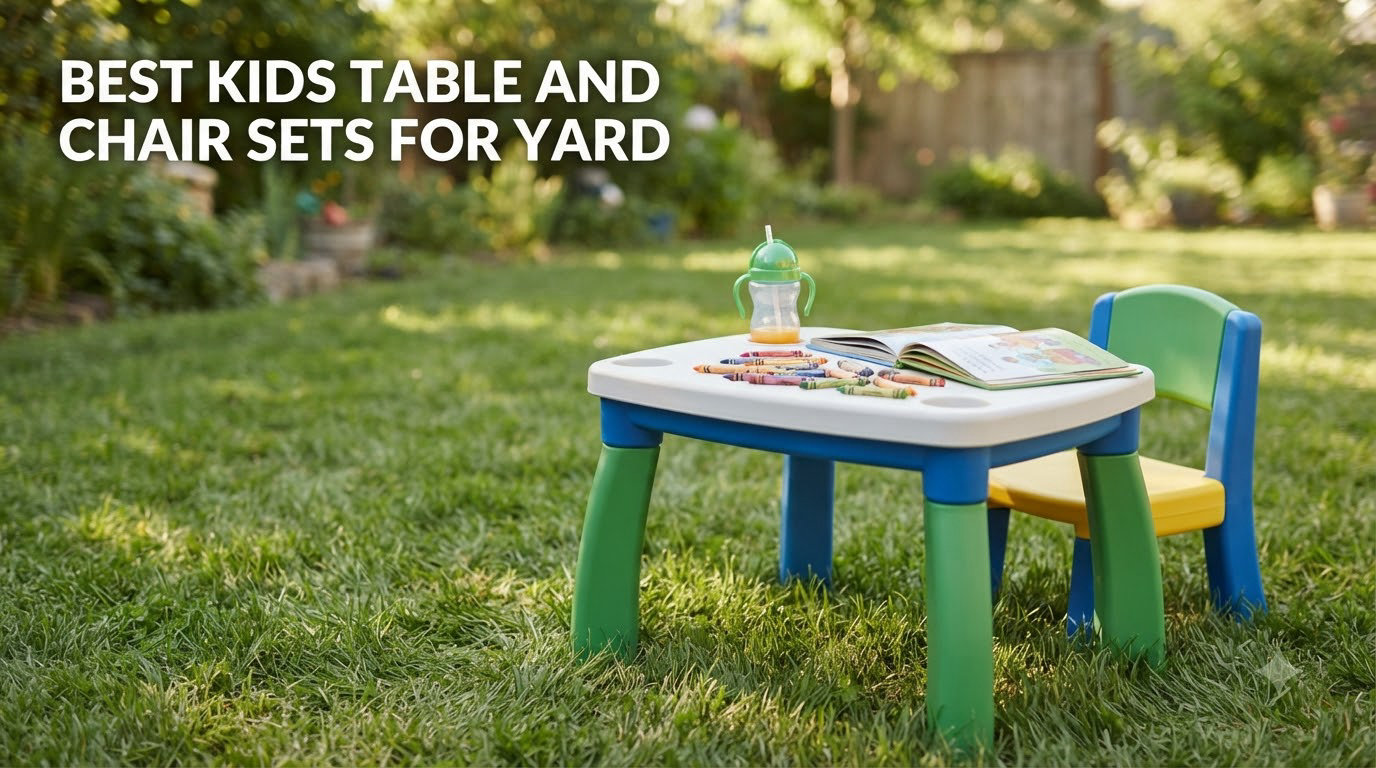 best kids table and chair sets for yard