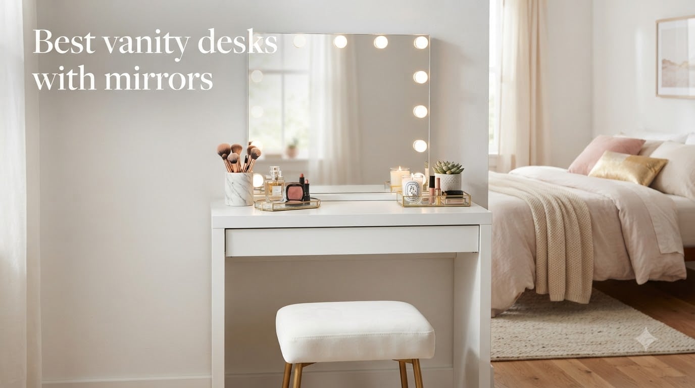 Best vanity desks with mirrors