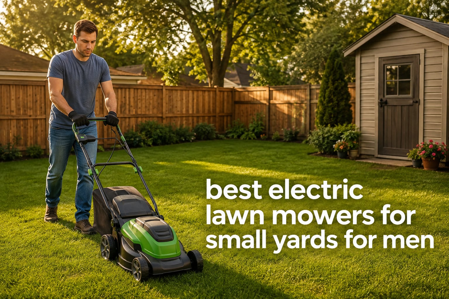 best electric lawn mowers for small yards for men