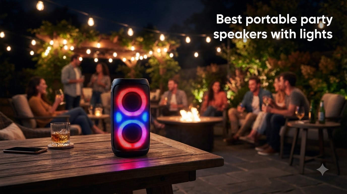 Best portable party speakers with lights