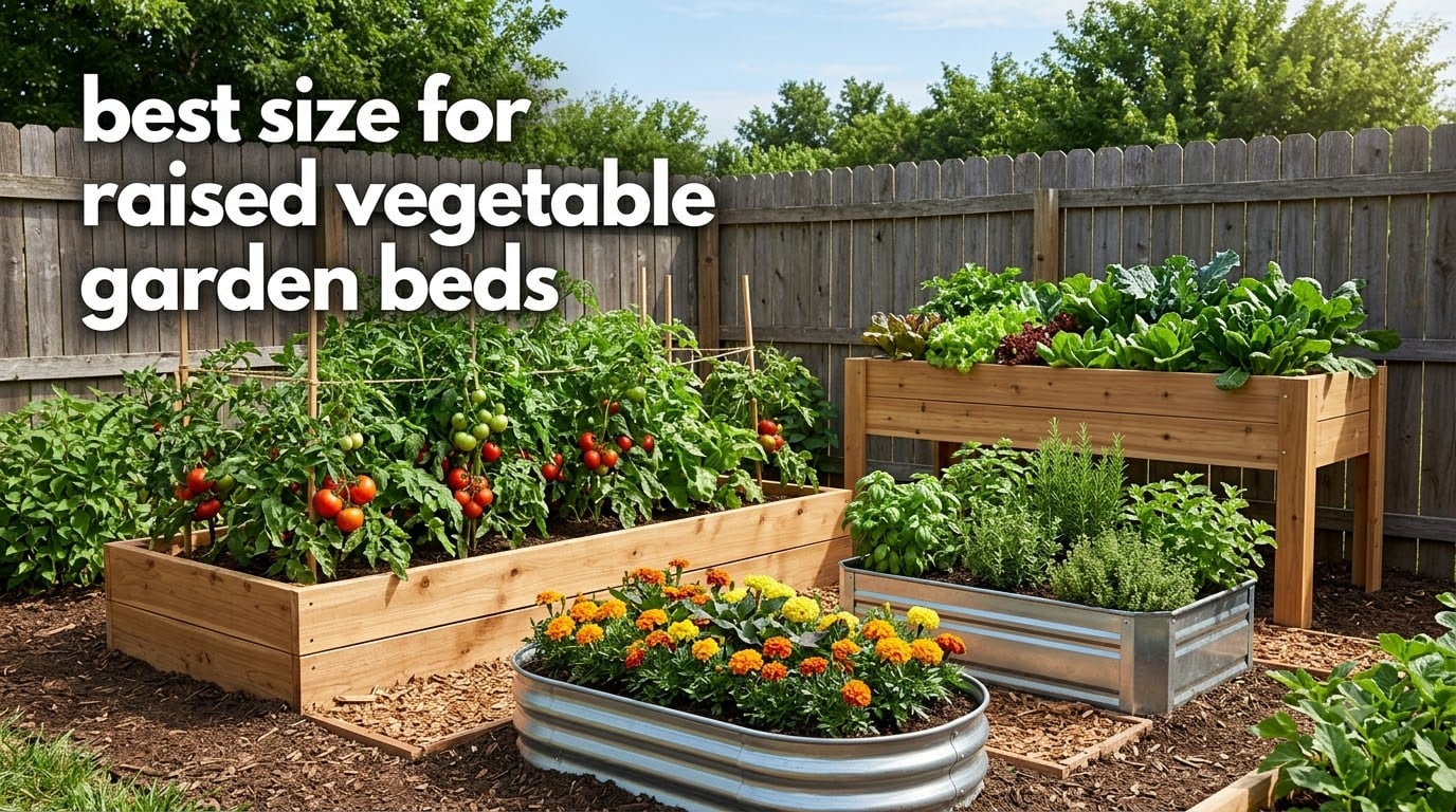 best size for raised vegetable garden beds