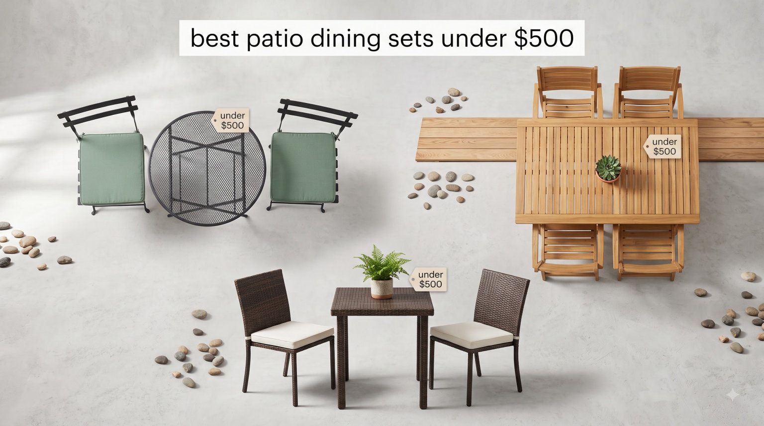 best patio dining sets under $500