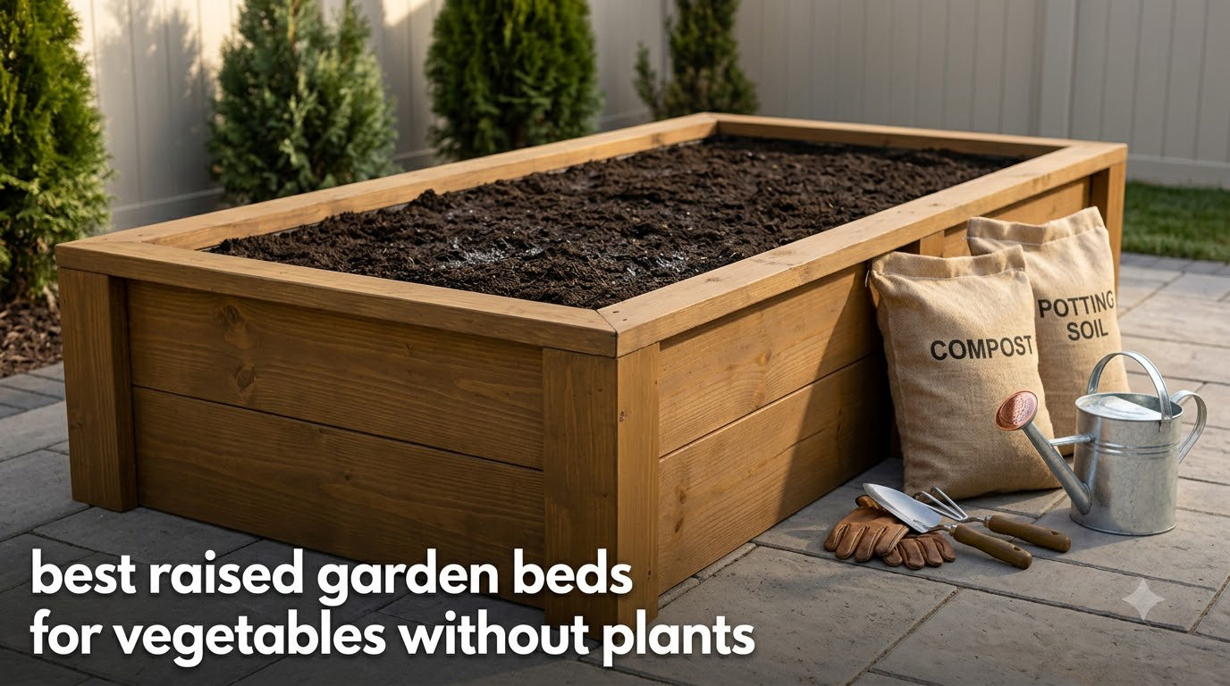best raised garden beds for vegetables without plants