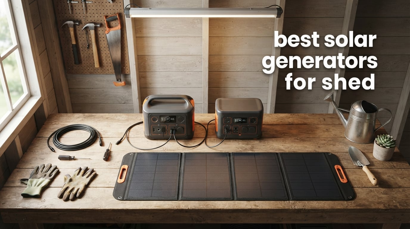 best solar generators for shed
