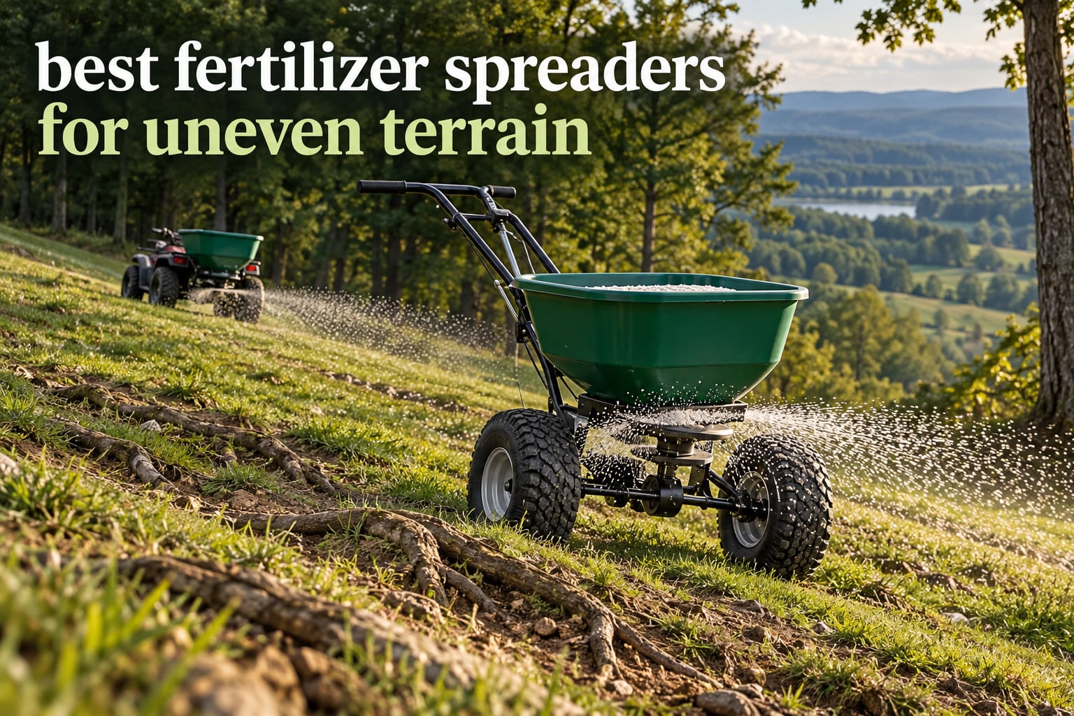 best fertilizer spreaders for uneven terrain