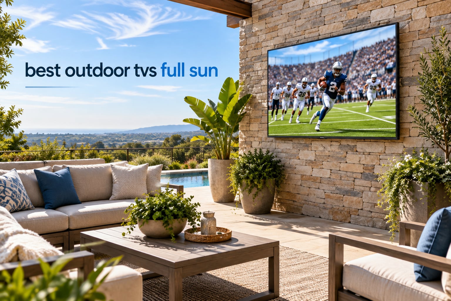 best outdoor tvs full sun
