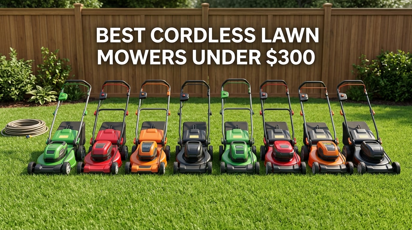 best cordless lawn mowers under $300