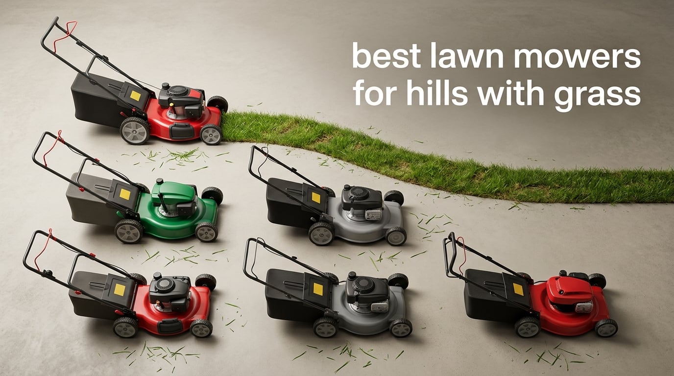 best lawn mowers for hills with grass
