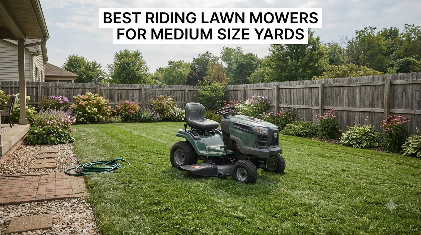 best riding lawn mowers for medium size yards