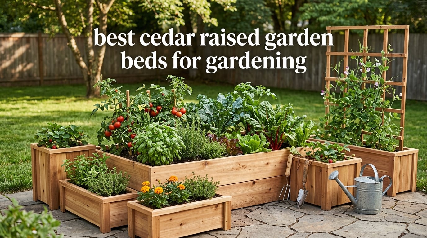 best cedar raised garden beds for gardening