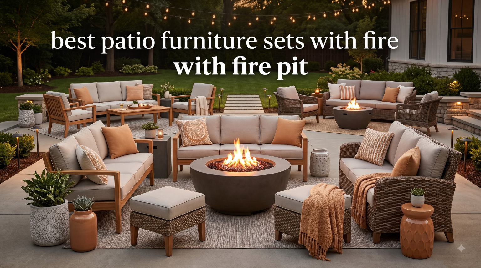 best patio furniture sets with fire pit