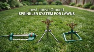 best above ground sprinkler system for lawns