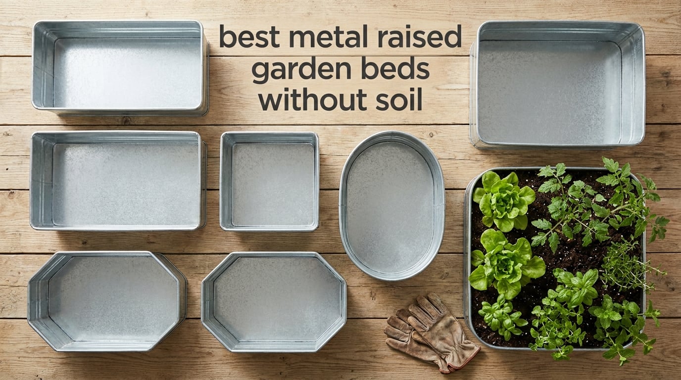 best metal raised garden beds without soil