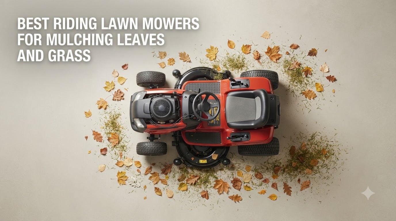 best riding lawn mowers for mulching leaves and grass