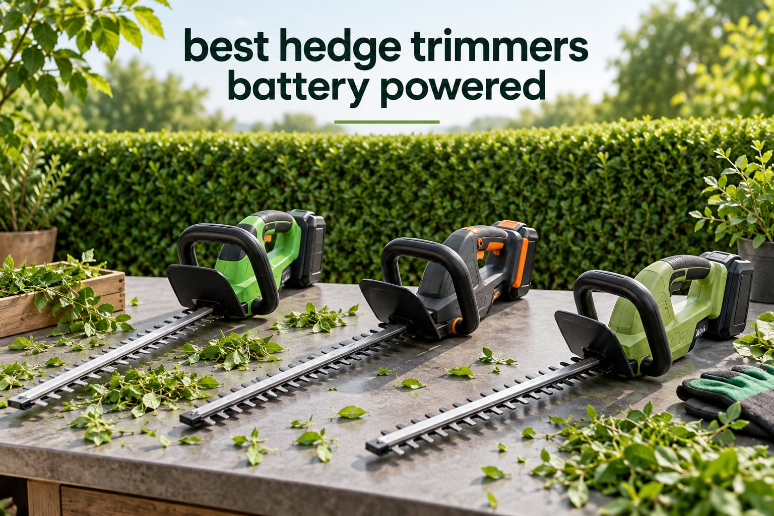 best hedge trimmers battery powered