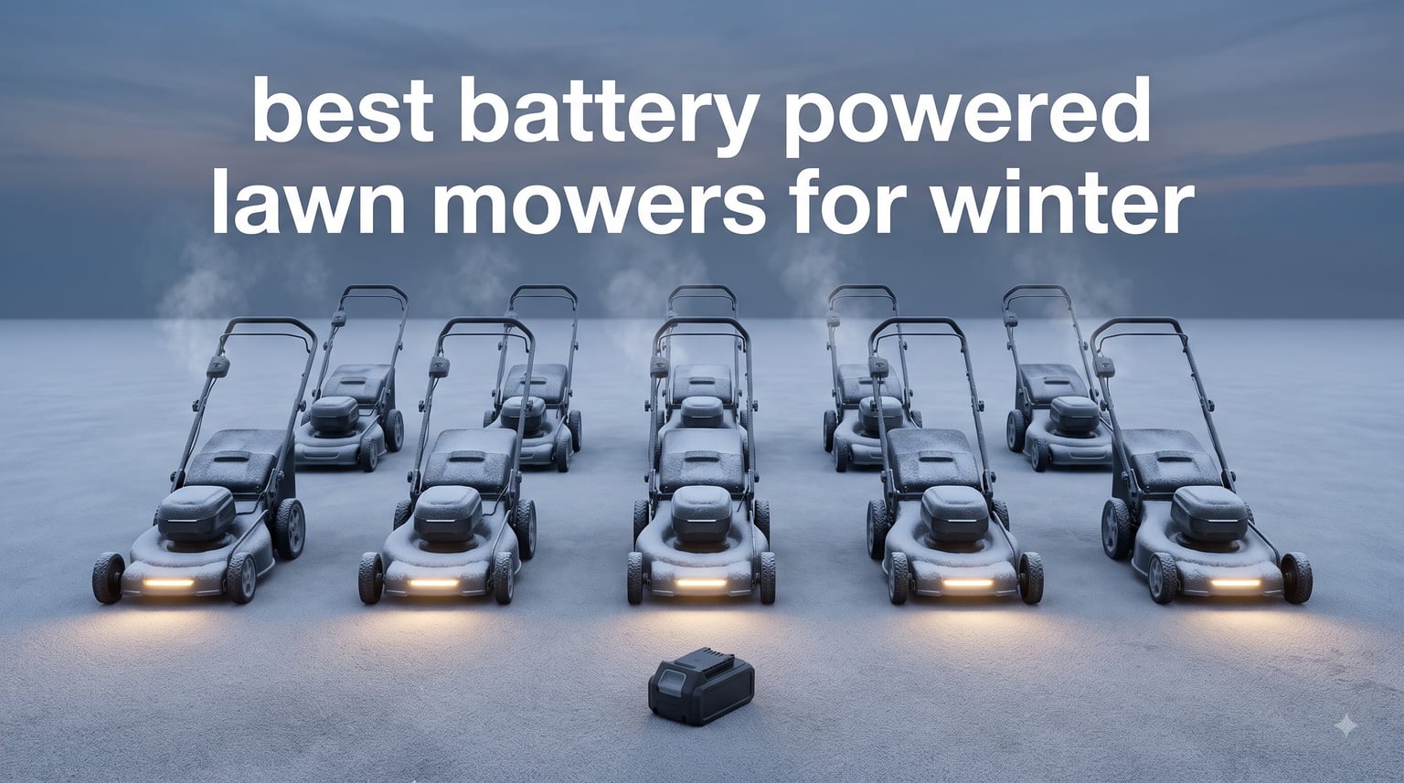 best battery powered lawn mowers for winter