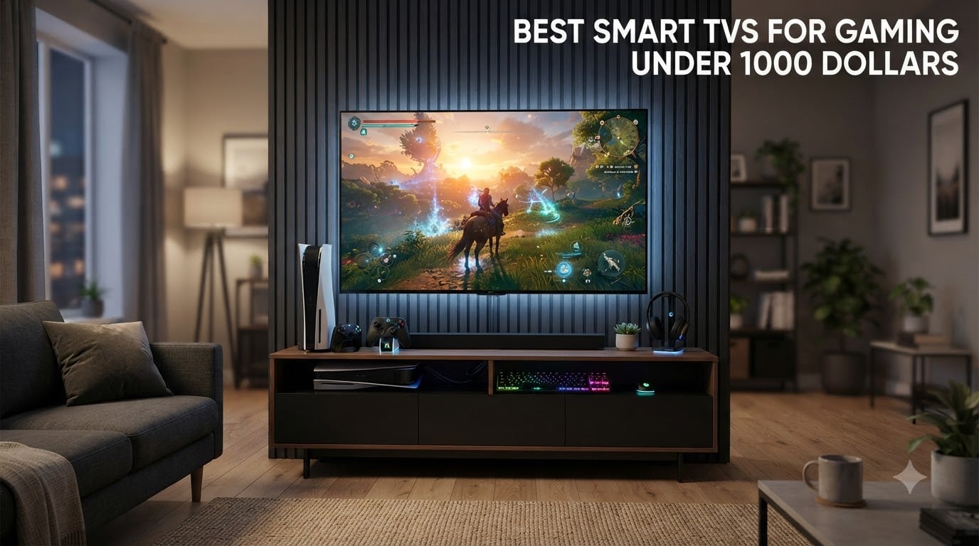 Best smart TVs for gaming under 1000 dollars