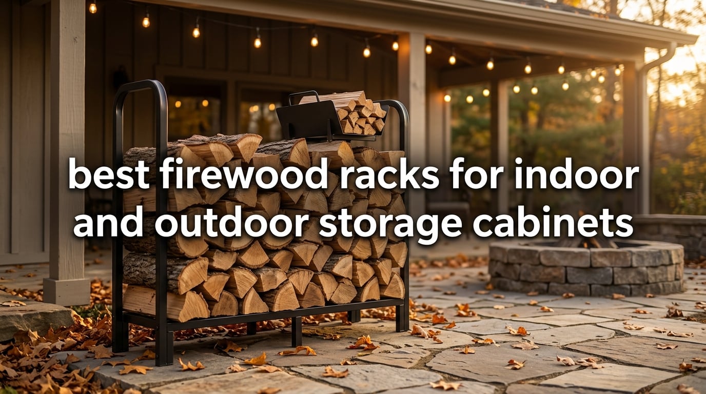 best firewood racks for indoor and outdoor storage cabinets