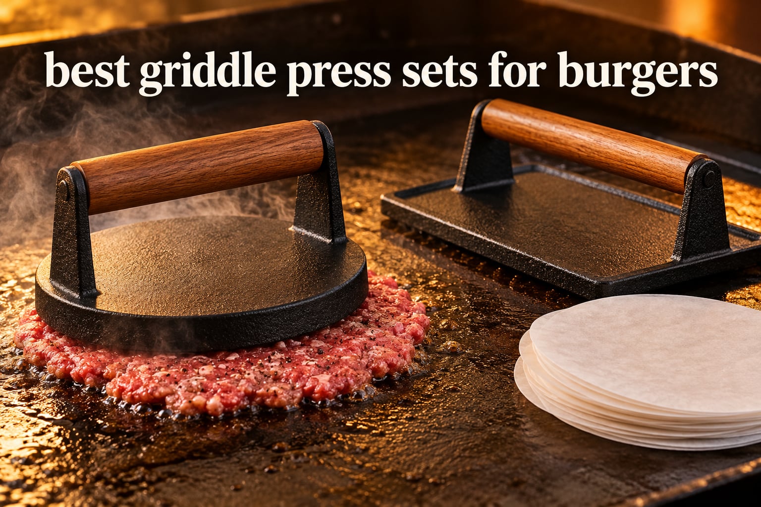 best griddle press sets for burgers