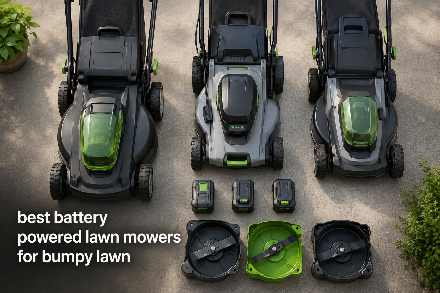 best battery powered lawn mowers for bumpy lawn