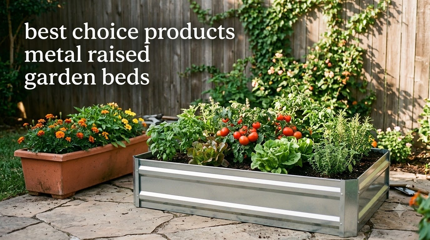 best choice products metal raised garden beds
