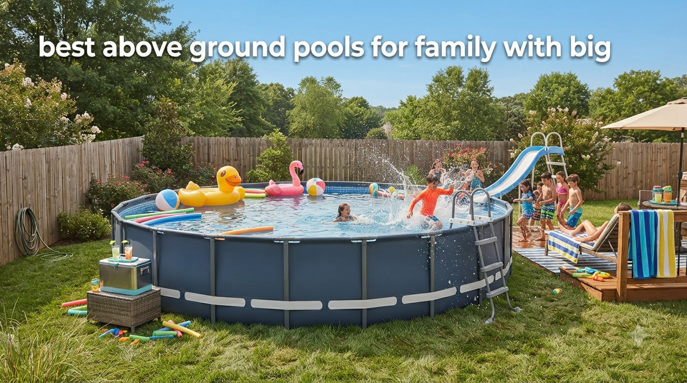 best above ground pools for family with big