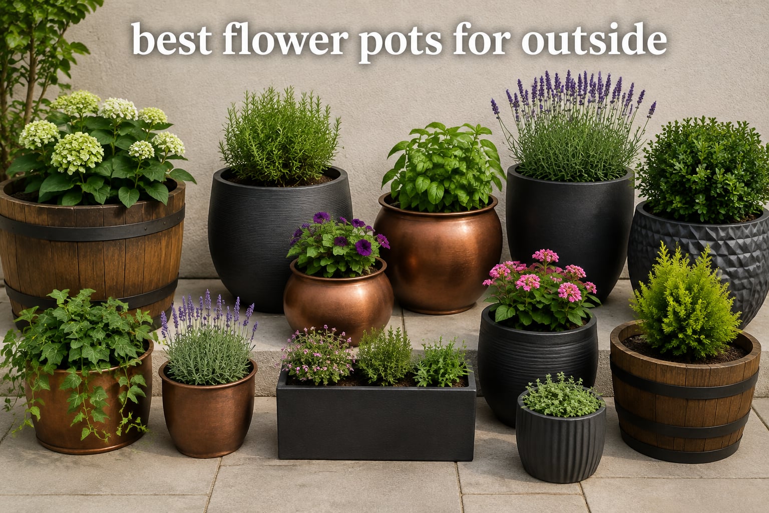 best flower pots for outside