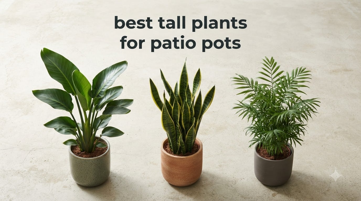best tall plants for patio pots