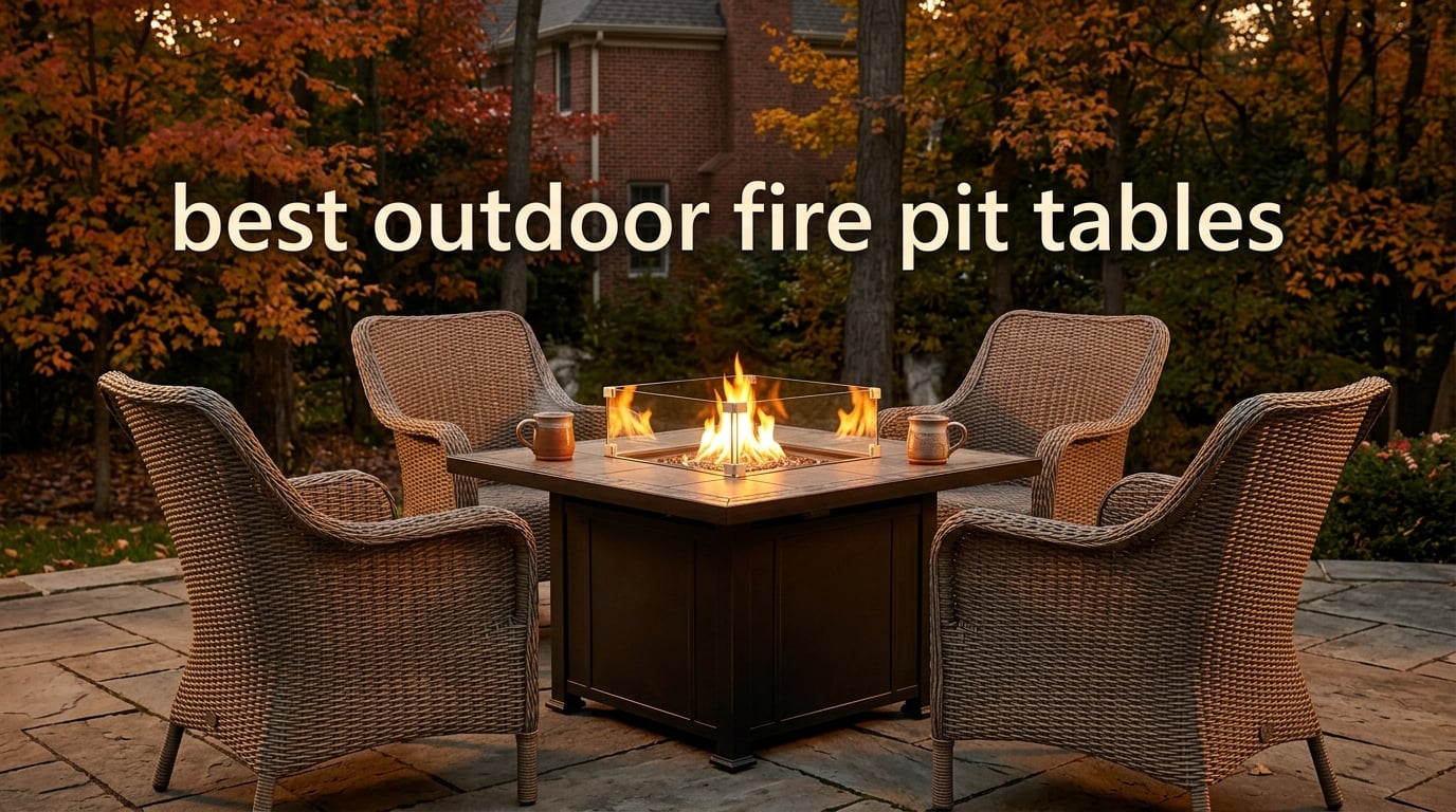 best outdoor fire pit tables